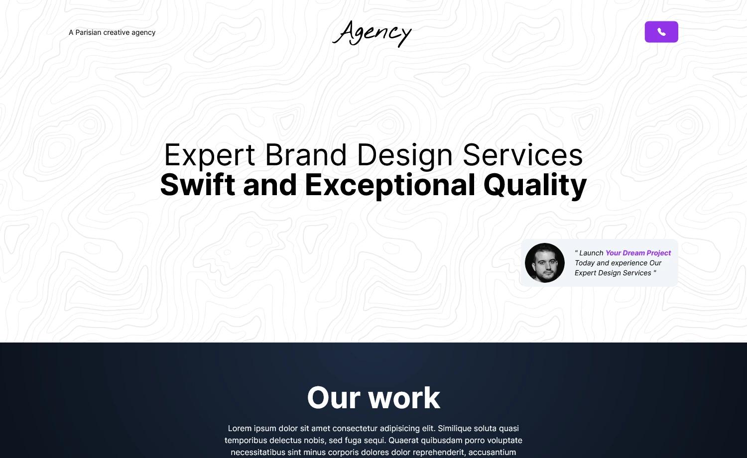 Agency - Free One-Page Tailwind CSS Landing Page Template preview
