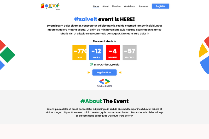 Image for Solve-it Event Website on template0.com Image for Solve-it Event Website on template0.com