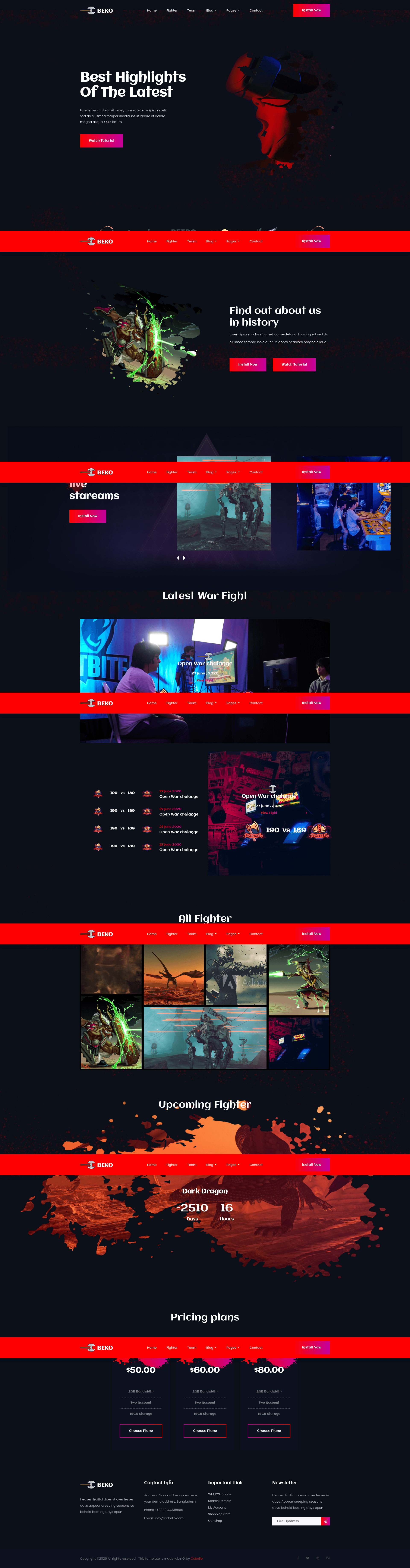 screenshot of Beko on template0.com
