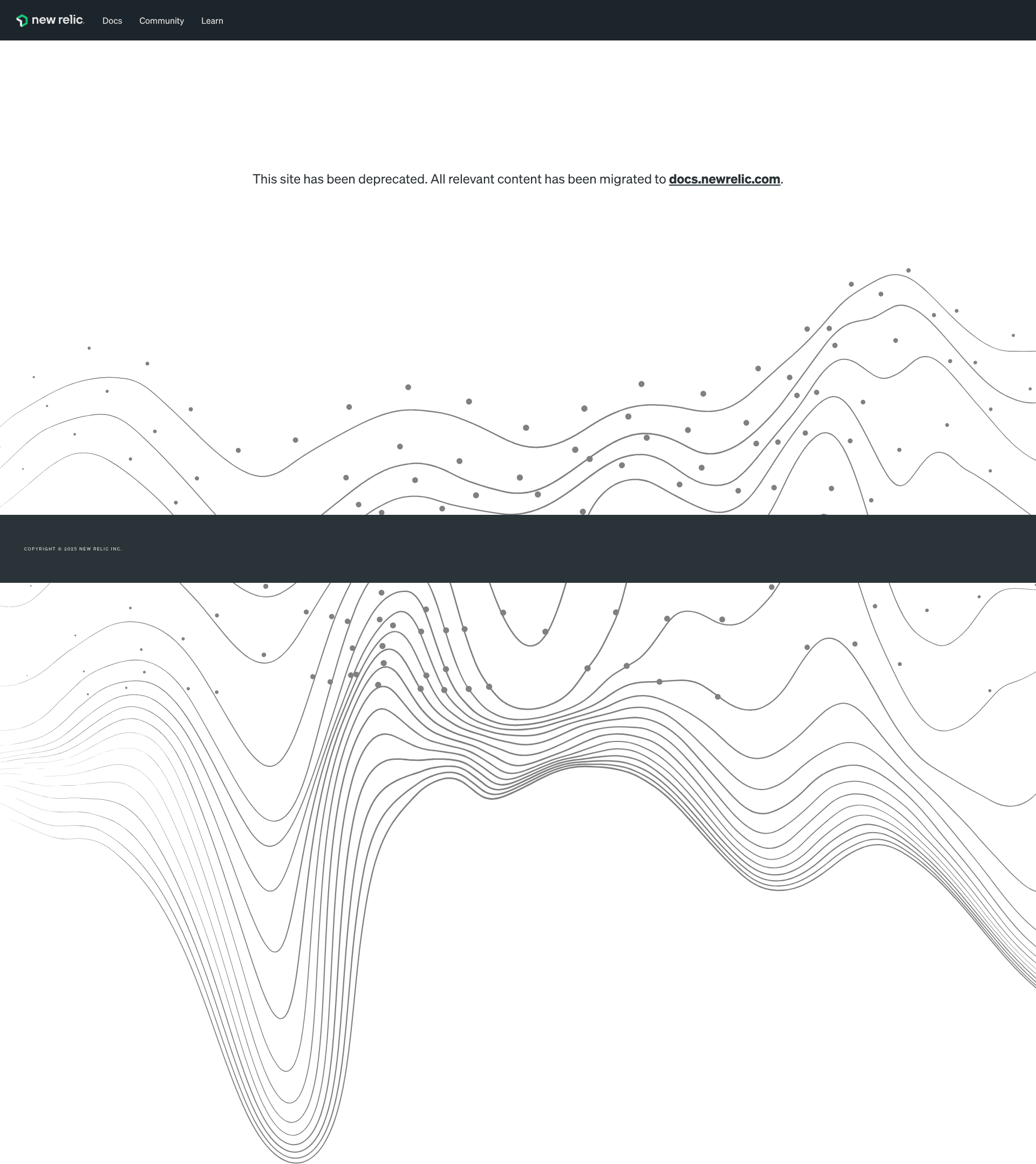 screenshot of Gatsby Theme Newrelic on template0.com
