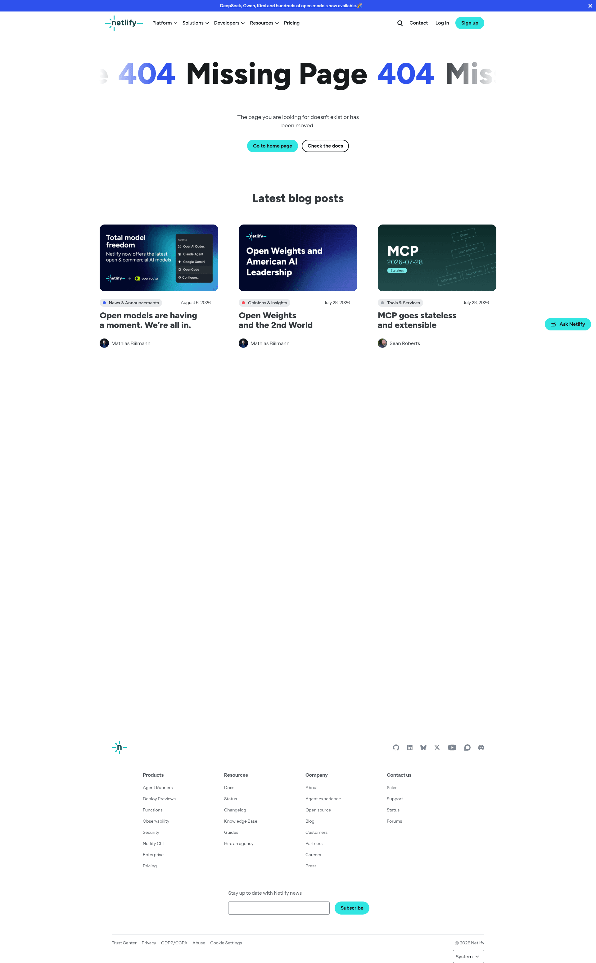 screenshot of Netlify StatusKit on template0.com