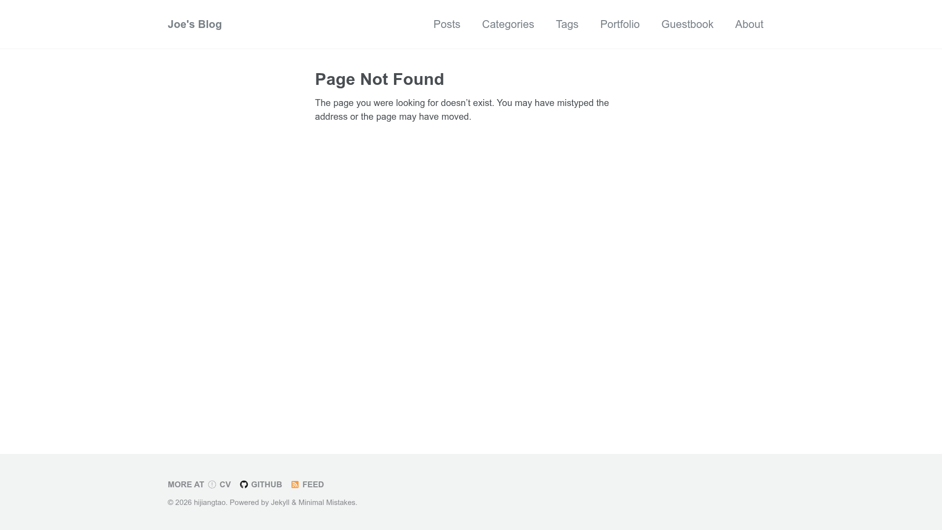 screenshot of Resume on template0.com