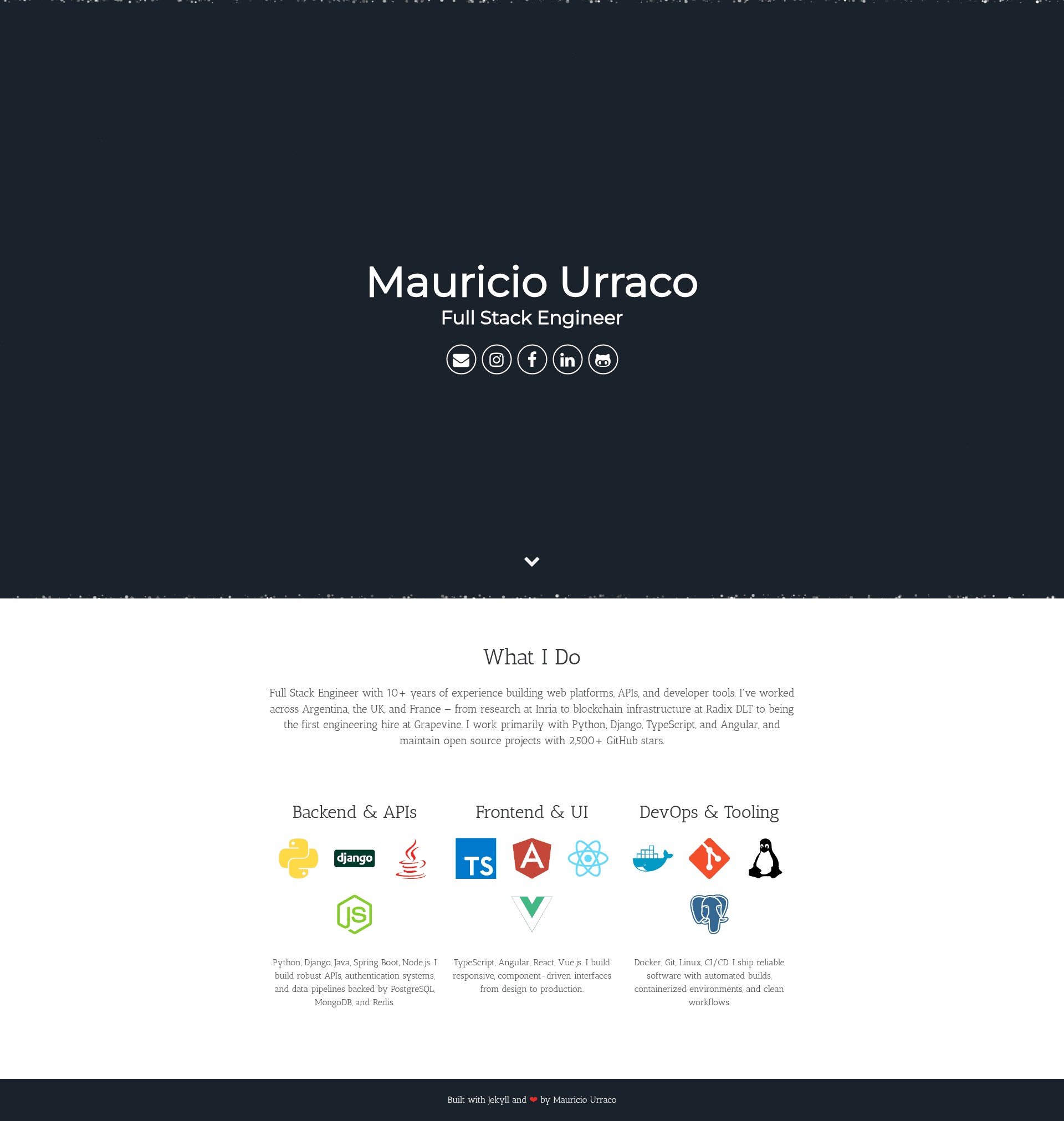 screenshot of Minimal Resume on template0.com