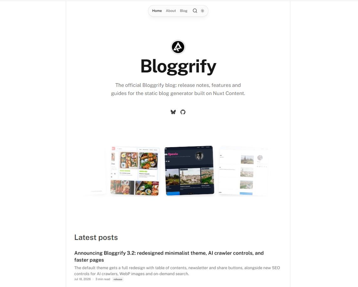 Bloggrify preview