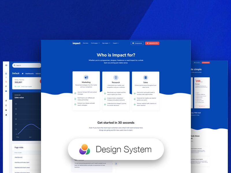 Image for Impact Design System on template0.com