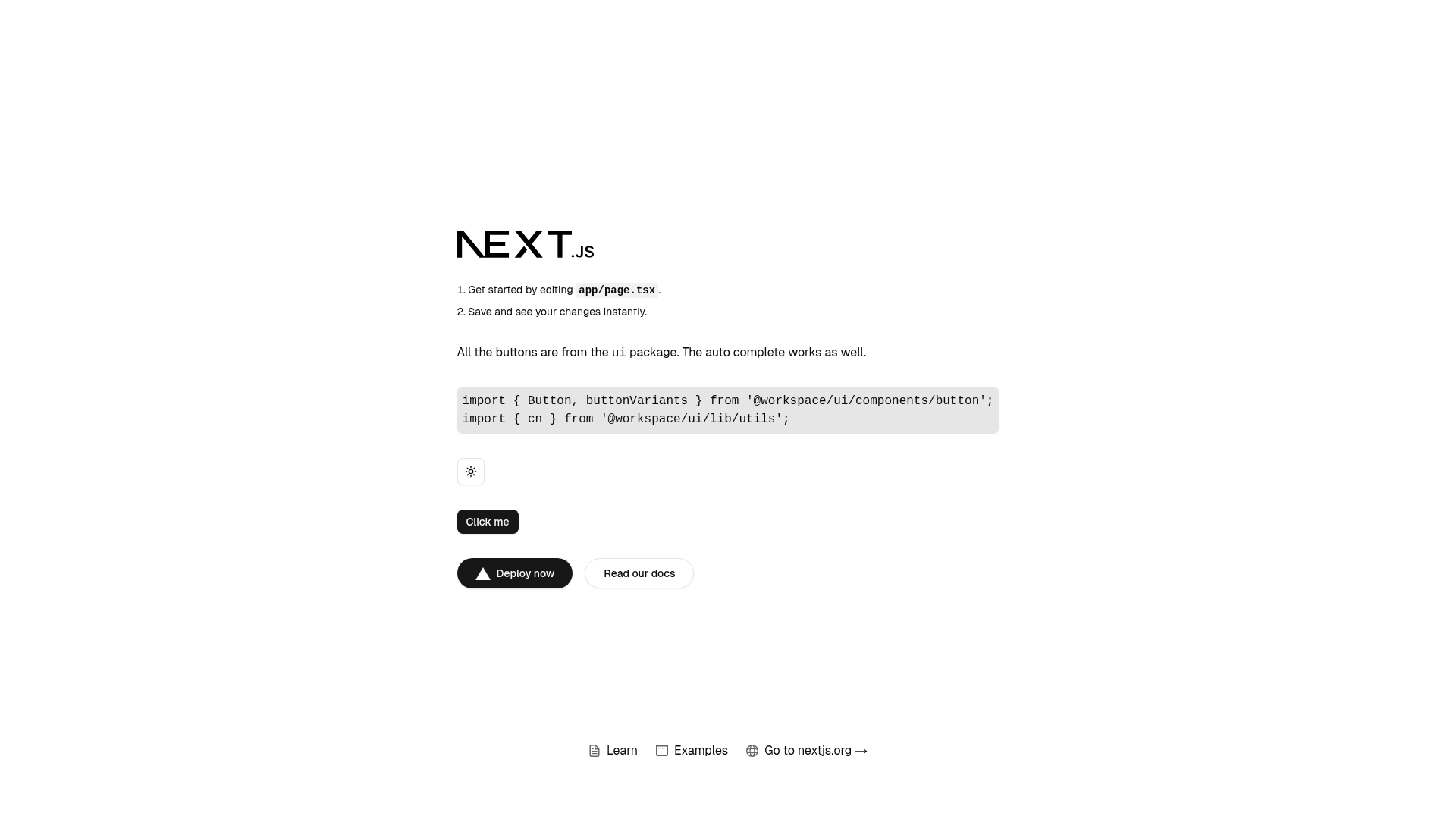 screenshot of turborepo-shadcn-ui-tailwind-4 on template0.com