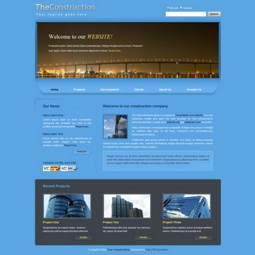 Image for Construction Template on template0.com Image for Construction Template on template0.com