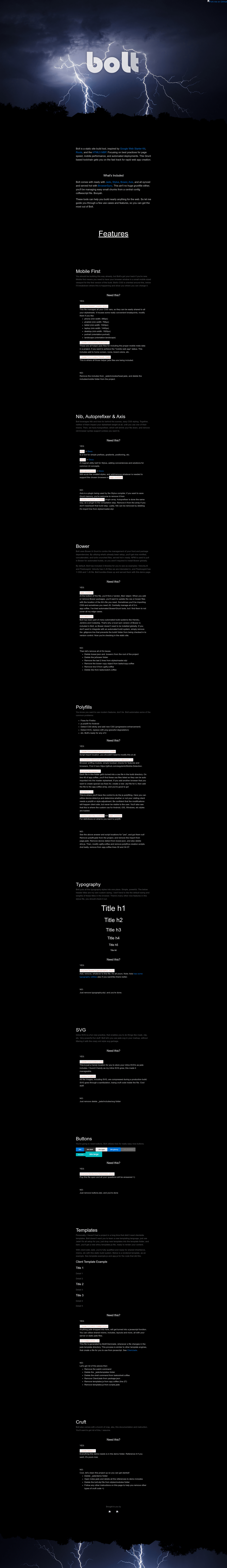 screenshot of Bolt on template0.com