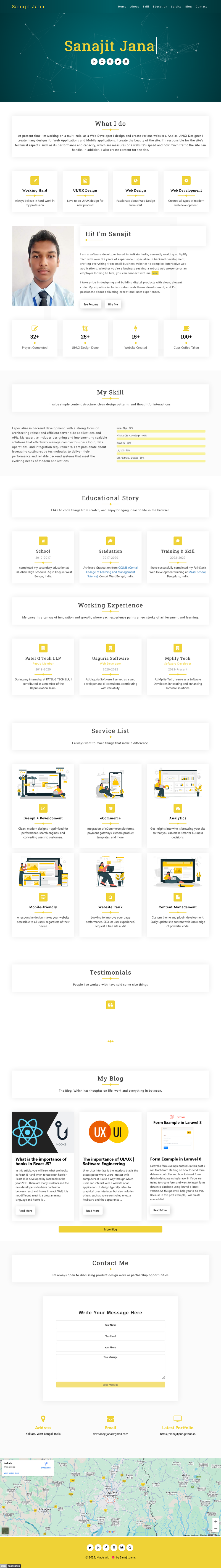 Image for React-Portfolio on template0.com