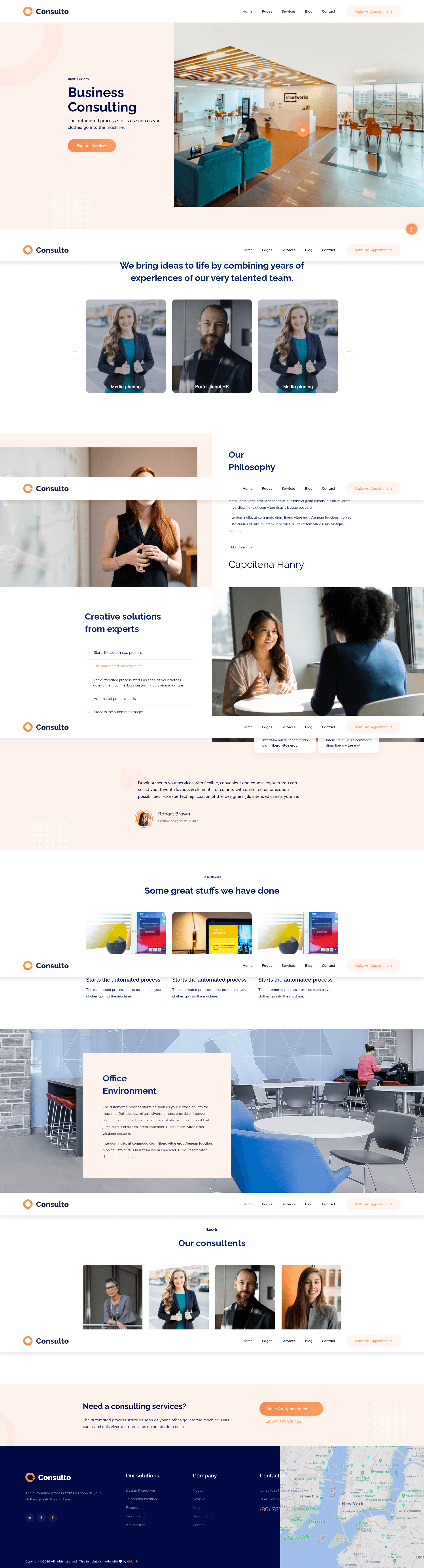 screenshot of Consulto on template0.com