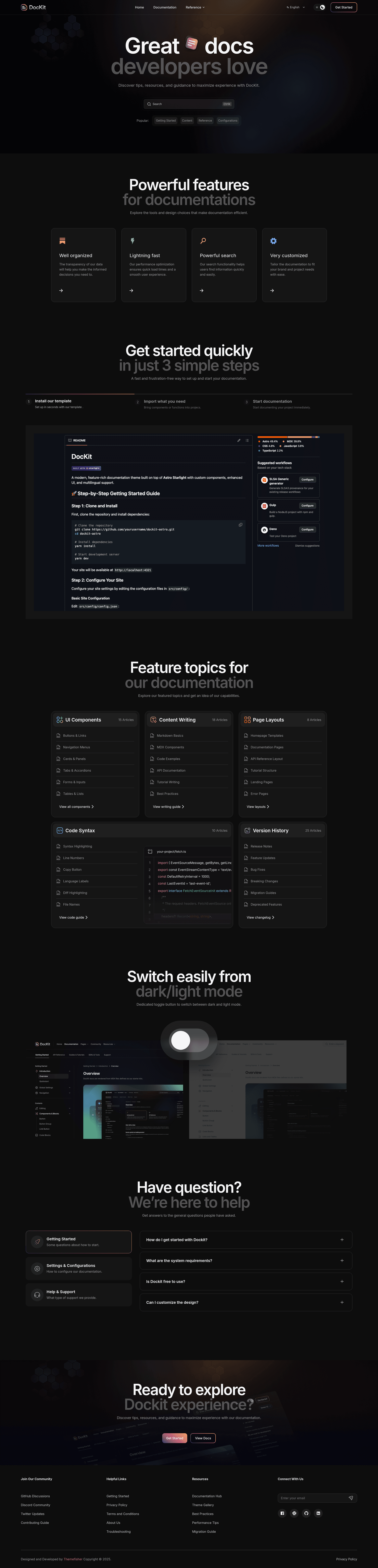 screenshot of Dockit Astro on template0.com