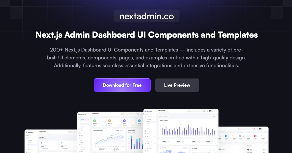 NextAdmin preview