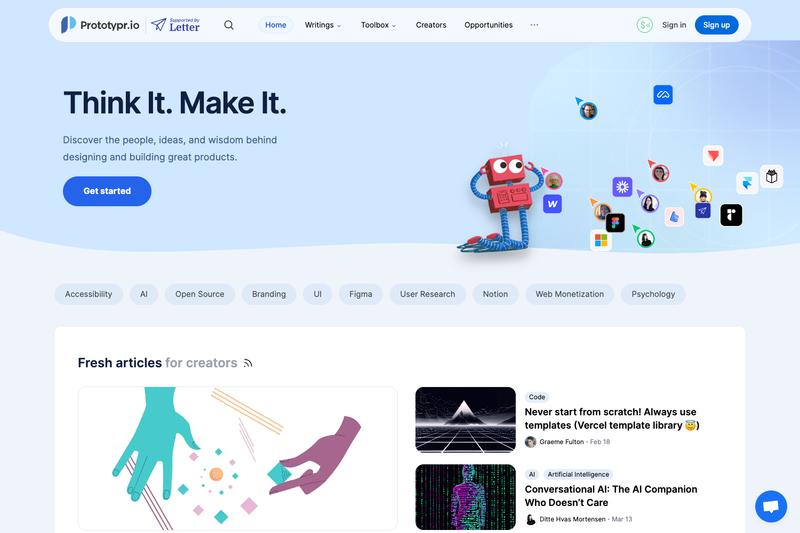 Image for Prototypr Frontend on template0.com
