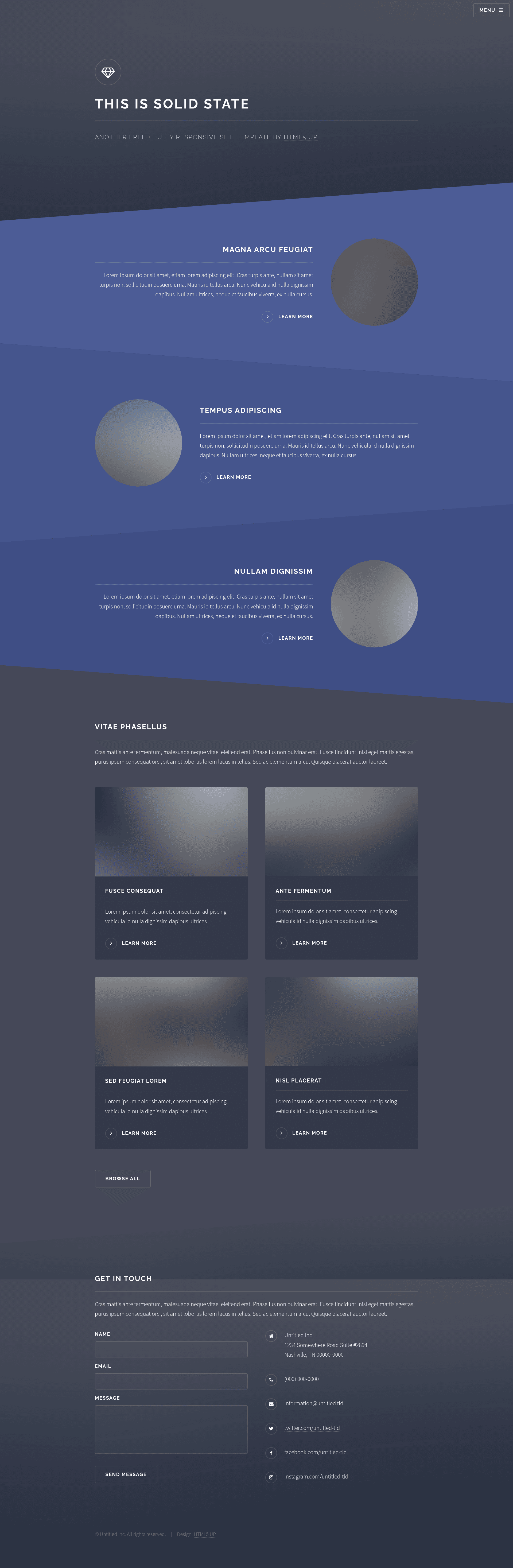 screenshot of Solid State Jekyll Theme on template0.com