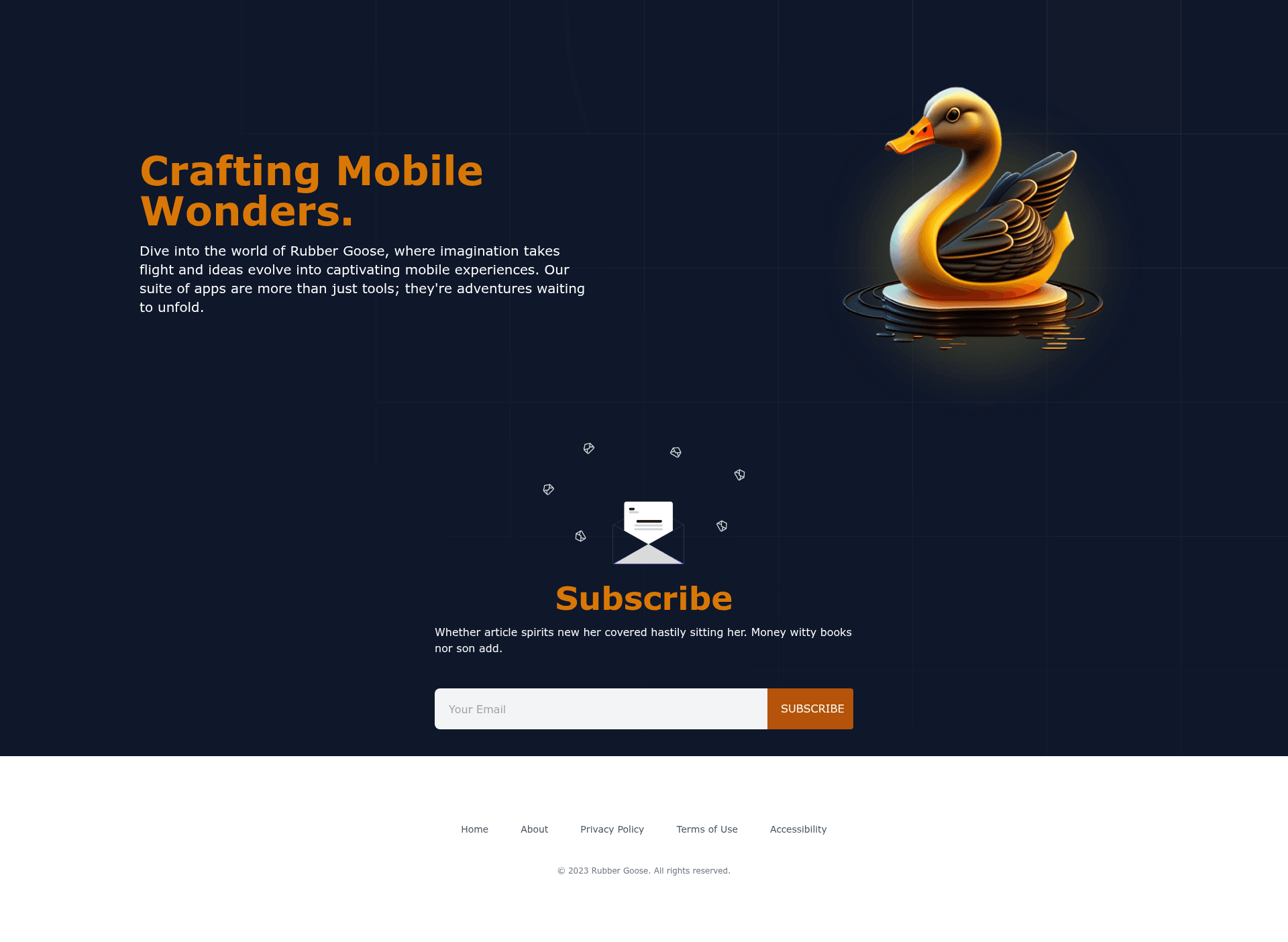 screenshot of Gatsby Default Starter on template0.com