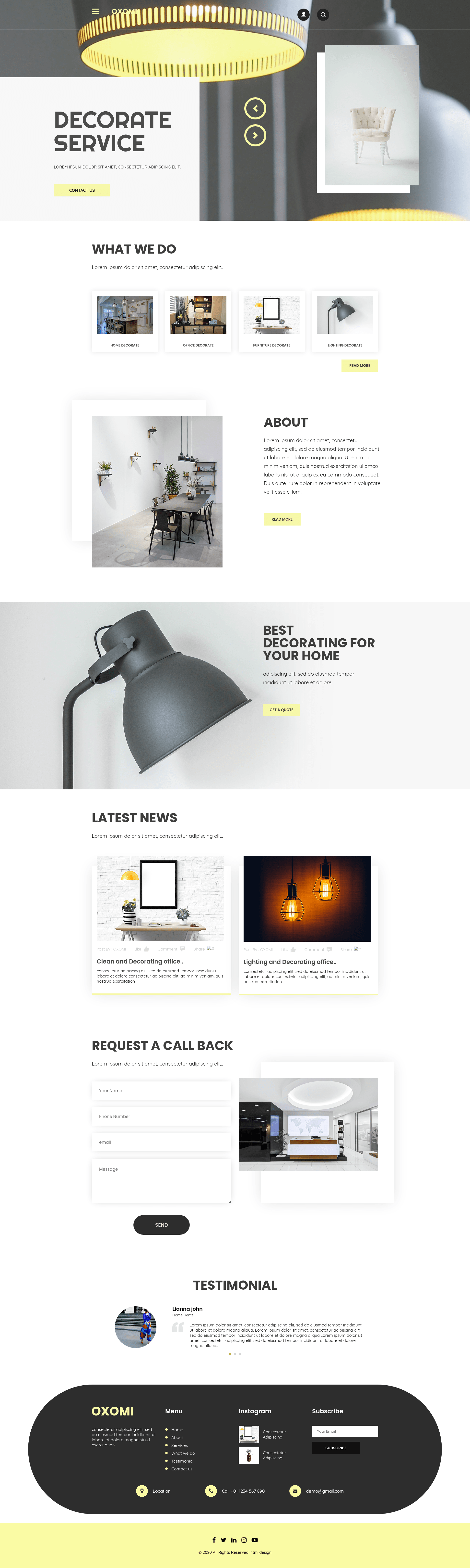 screenshot of Oxomi on template0.com