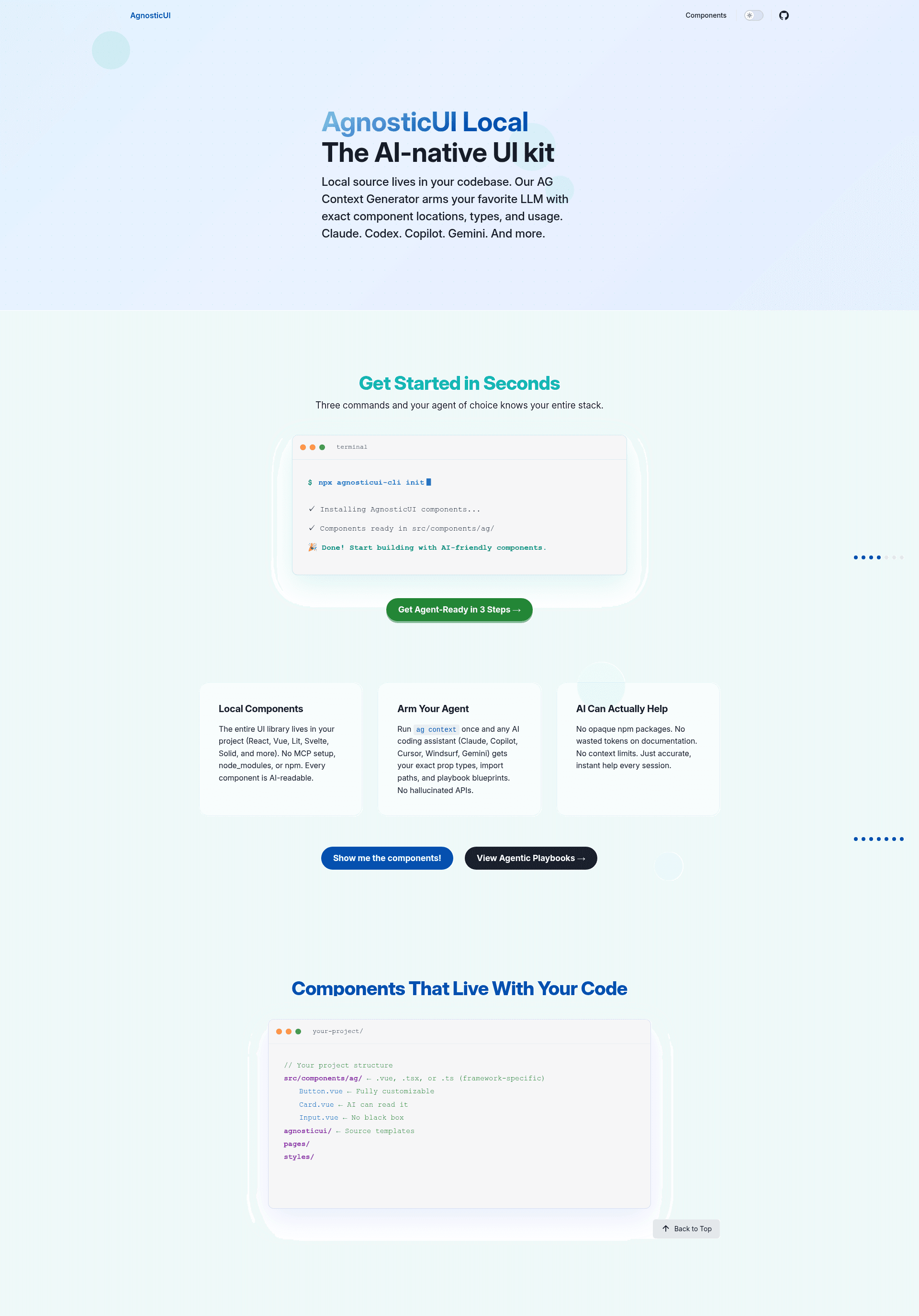 screenshot of AstroAgnosticUIStarter on template0.com