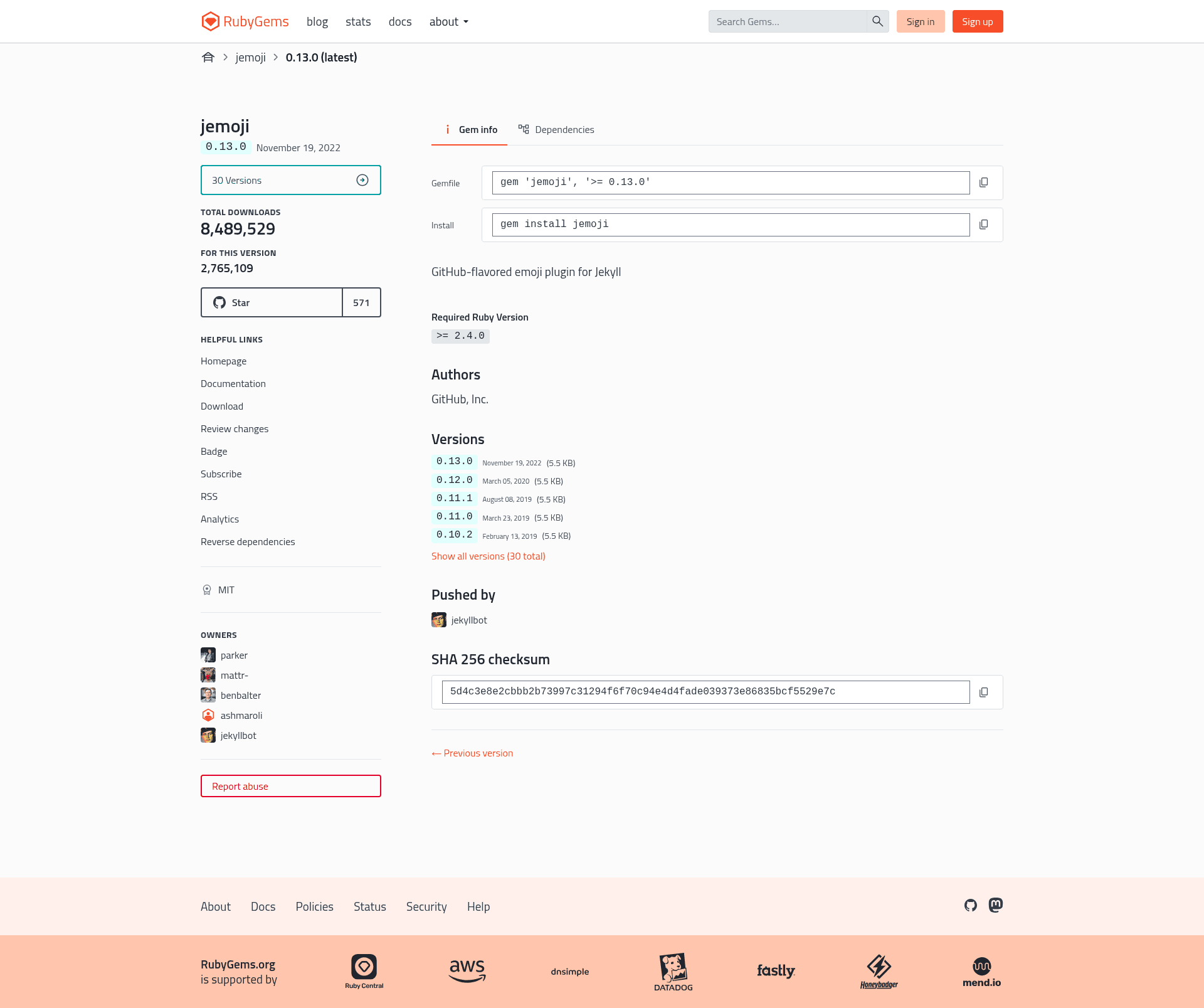 screenshot of Jemoji on template0.com