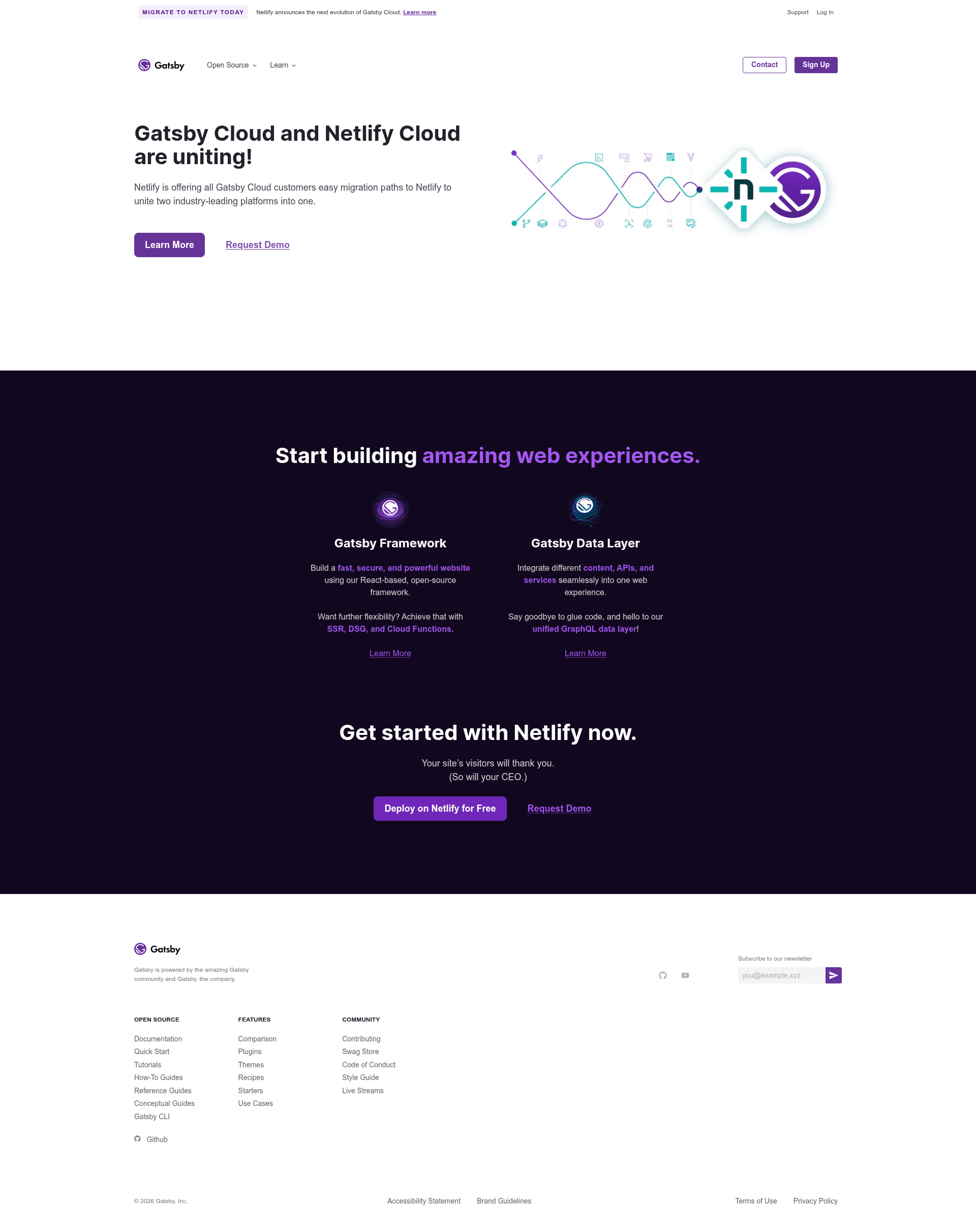 screenshot of Gatsby Starter Portfolio Minimal on template0.com