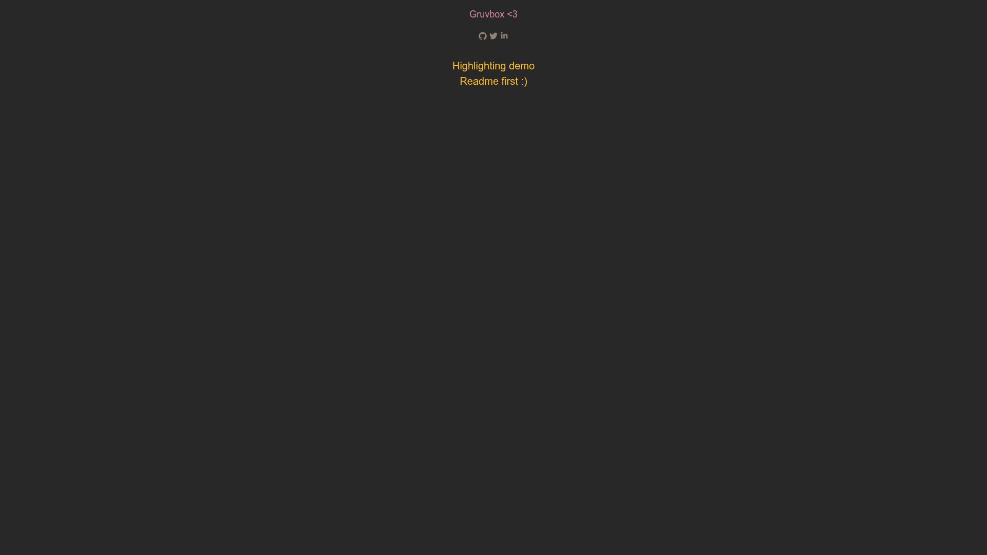 screenshot of Jekyll Gruvbox Theme on template0.com