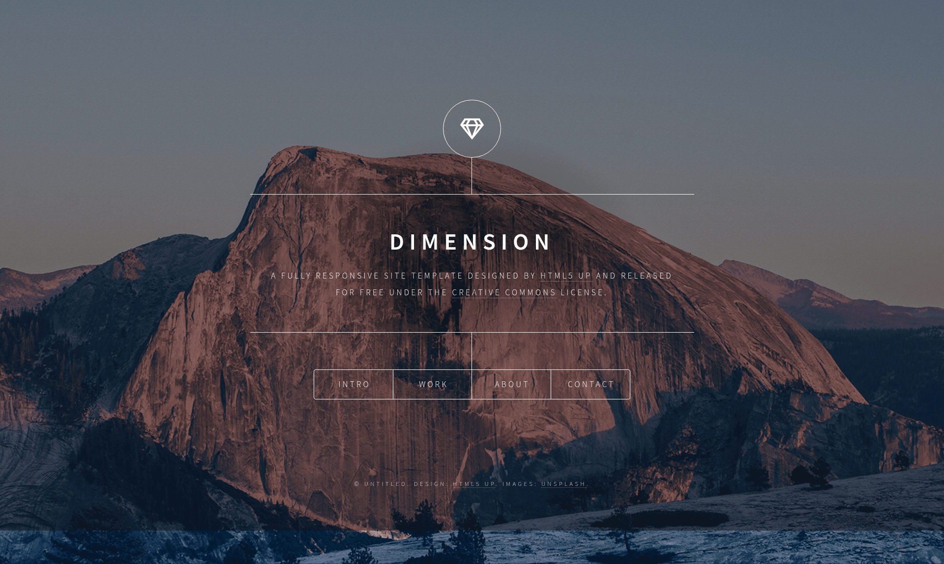 screenshot of Dimension on template0.com