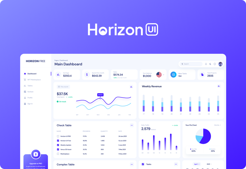 Image for Horizon UI on template0.com Image for Horizon UI on template0.com