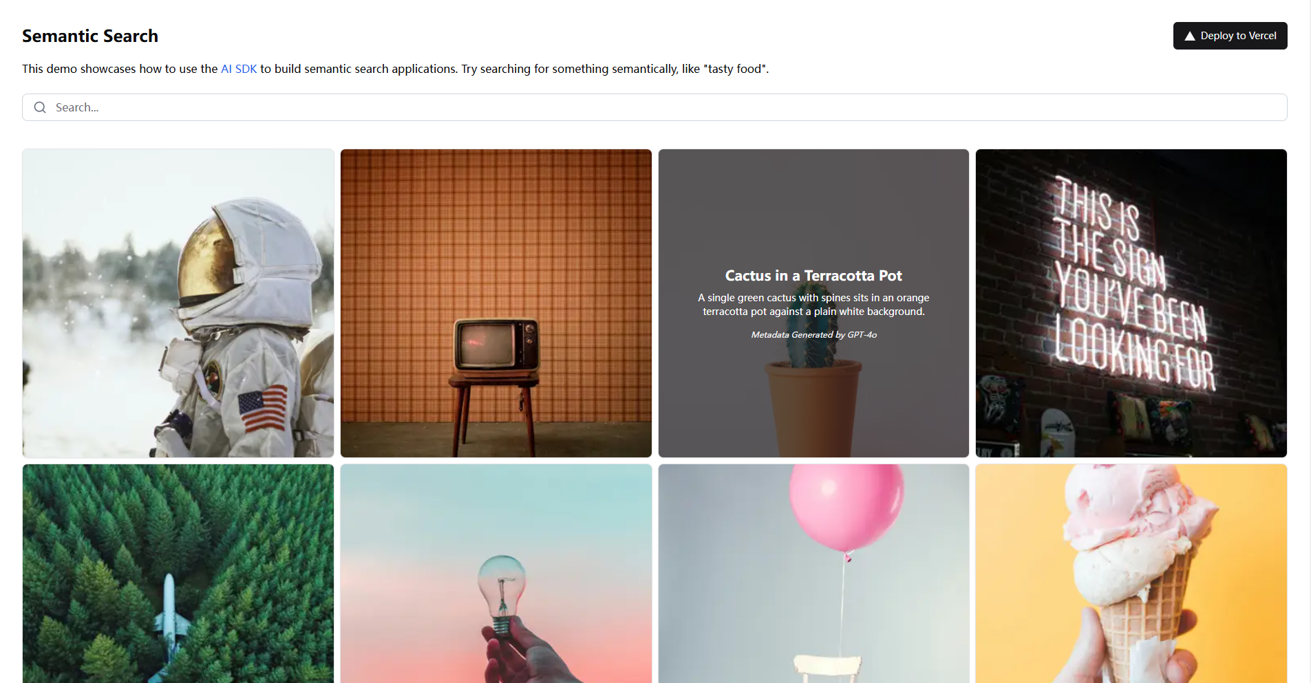 Semantic Image Search preview