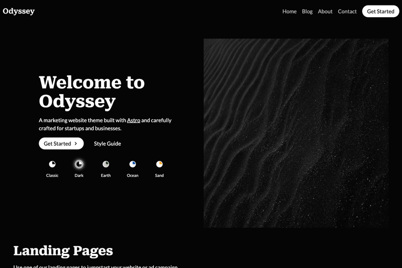 Image for Odyssey Theme on template0.com Image for Odyssey Theme on template0.com