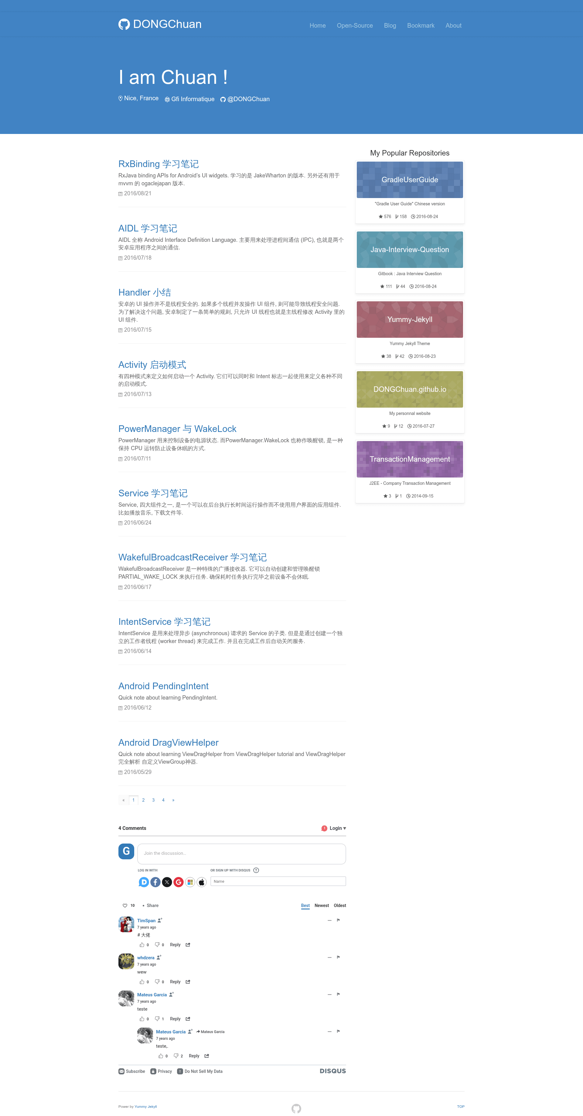screenshot of Yummy Jekyll Theme on template0.com