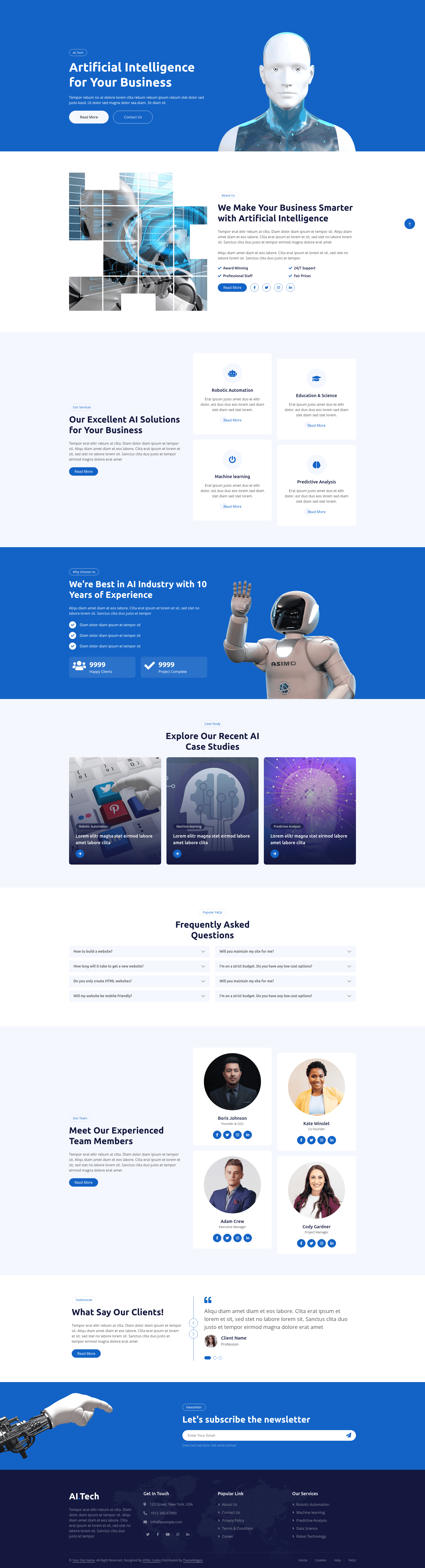 screenshot of AI.Tech on template0.com