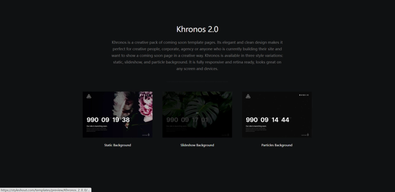 Image for Khronos(coming soon html template) on template0.com