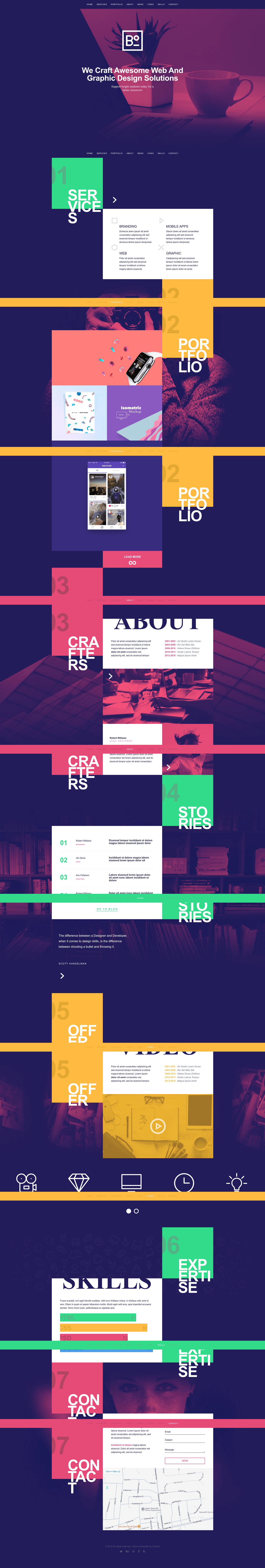screenshot of Boxus on template0.com