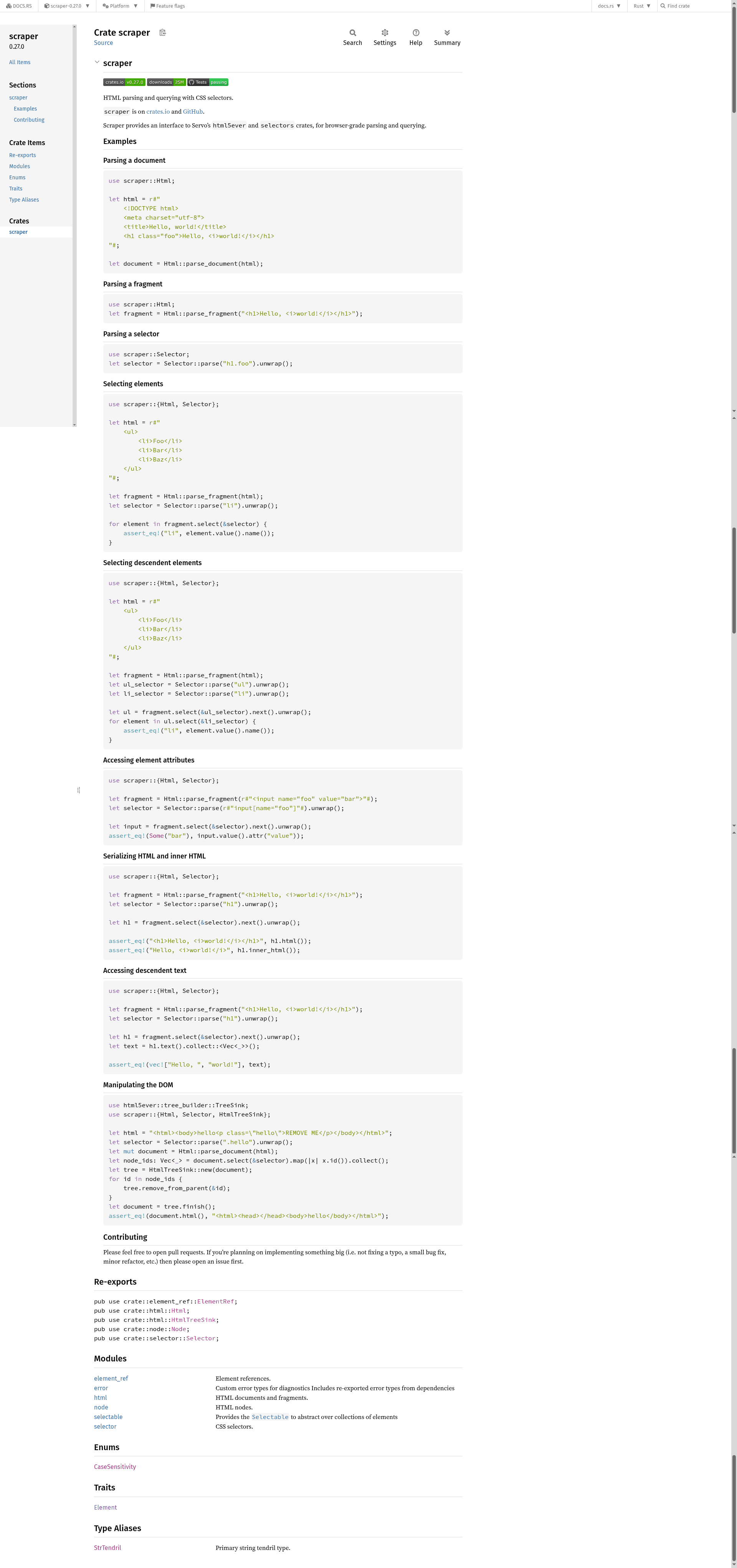 screenshot of Scraper on template0.com