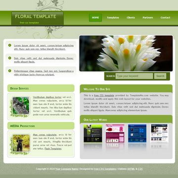 Image for Floral Template on template0.com Image for Floral Template on template0.com