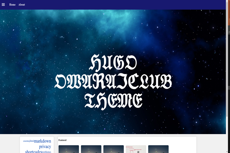 Image for hugo-owaraiclub on template0.com