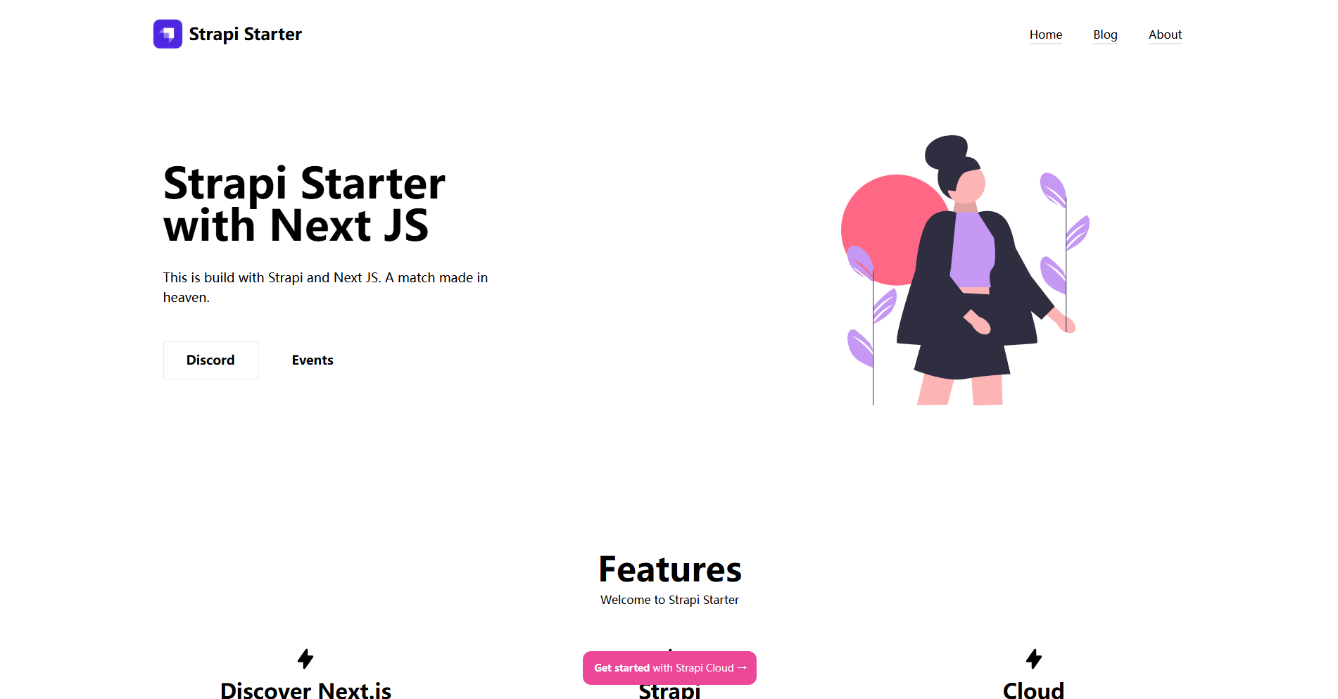 Strapi Starter preview