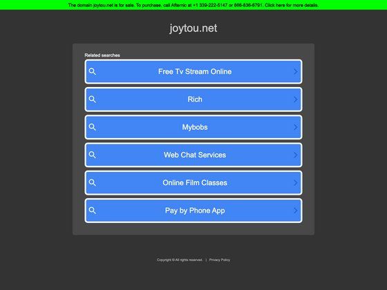 Image for JOYTOU on template0.com
