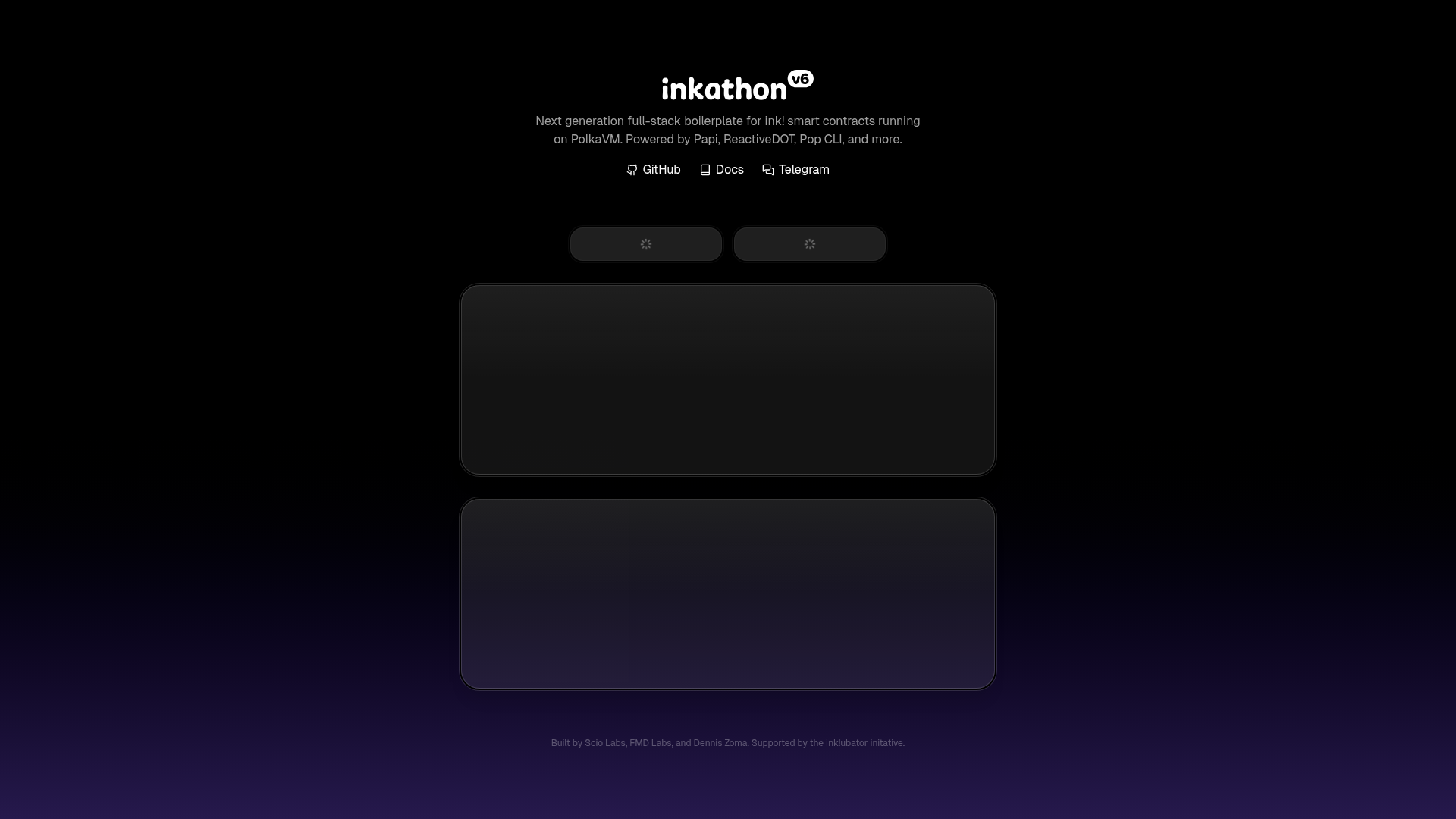 screenshot of Inkathon on template0.com