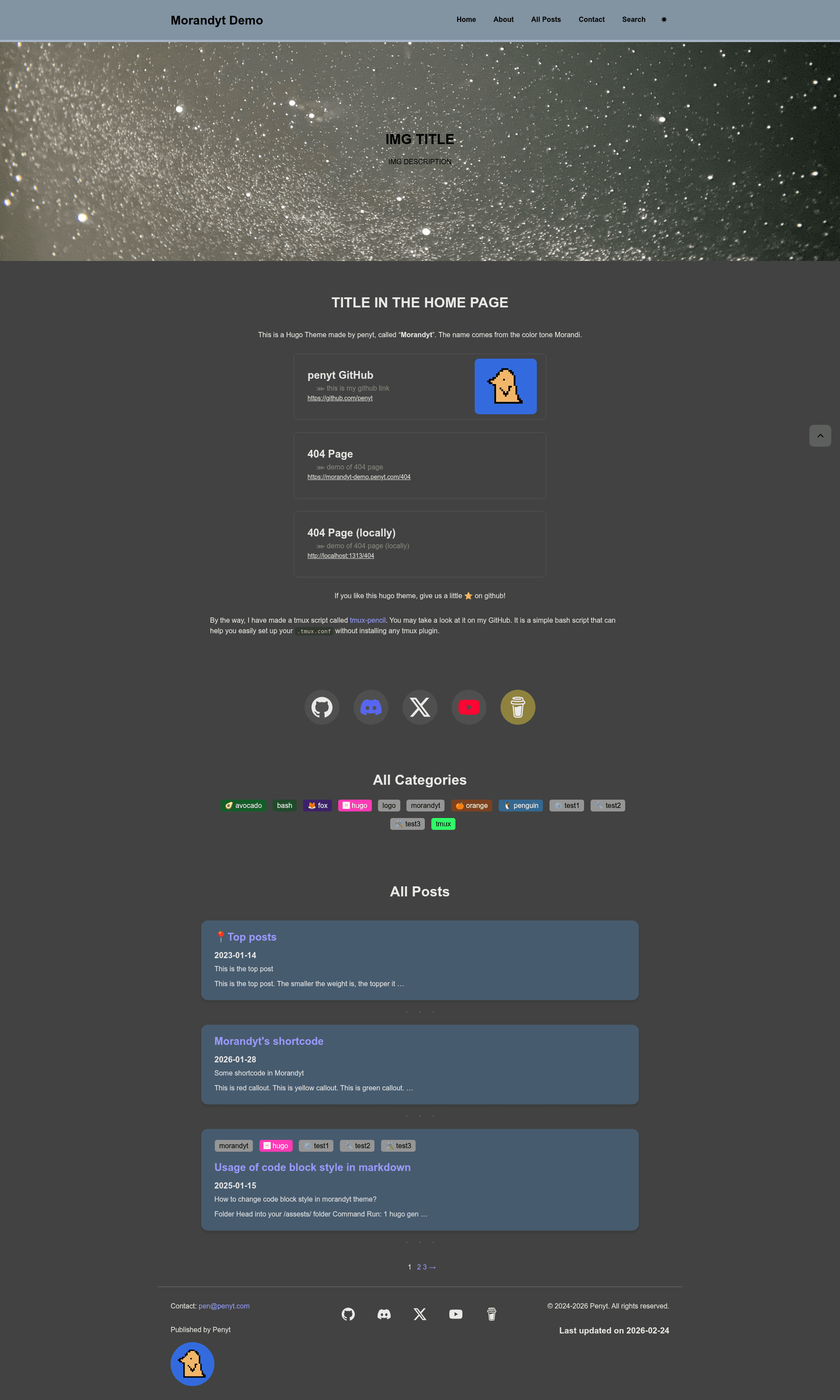 screenshot of Morandyt on template0.com