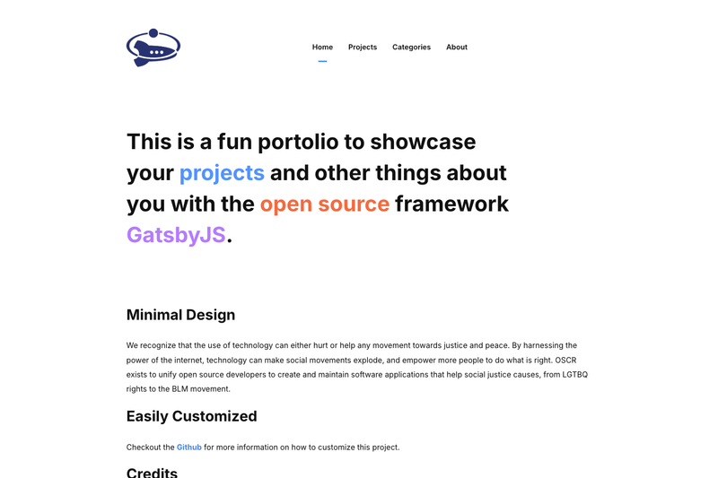 Image for Gatsby Typescript Markdown Starter on template0.com Image for Gatsby Typescript Markdown Starter on template0.com