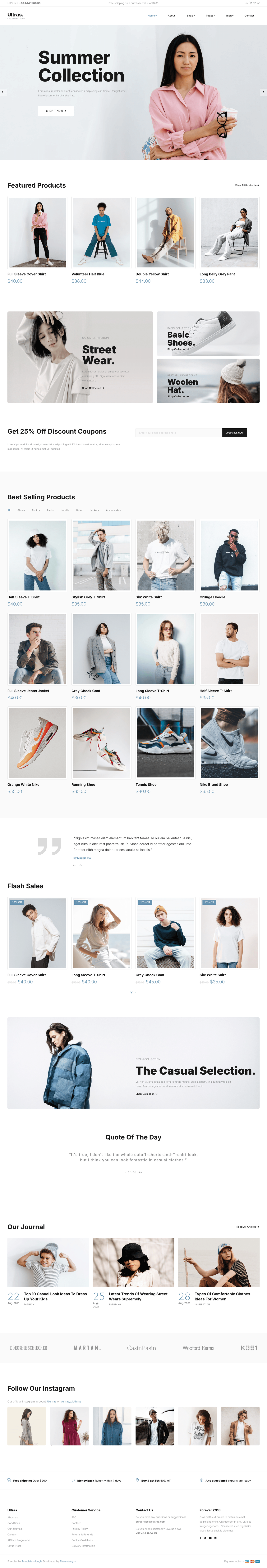 screenshot of Ultras on template0.com
