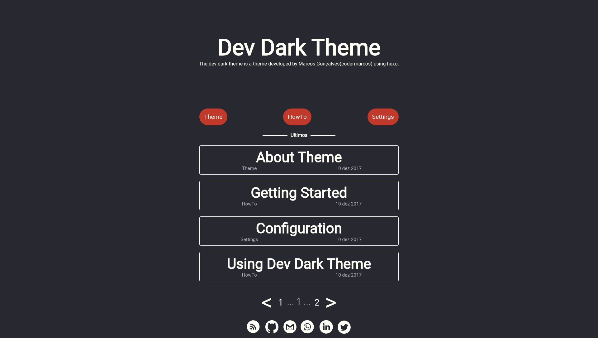 screenshot of Dev Dark Theme on template0.com