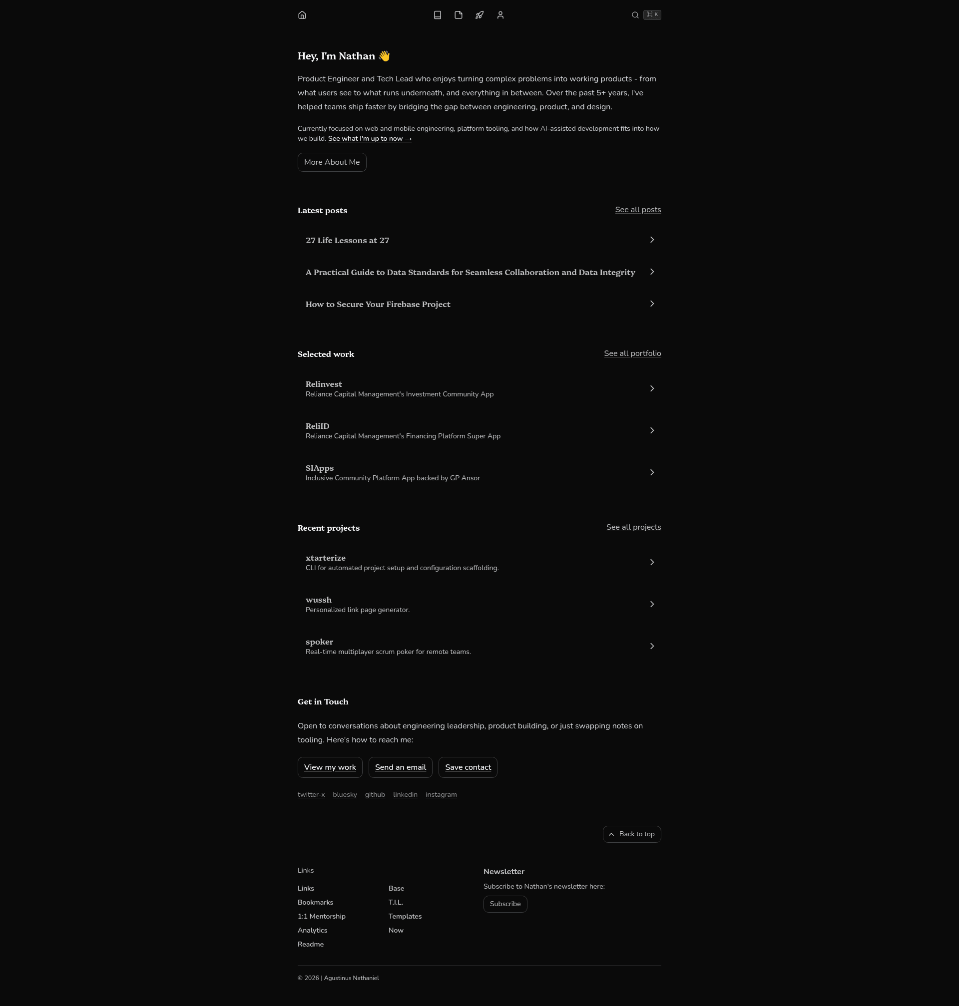 screenshot of agustinusnathaniel.com on template0.com