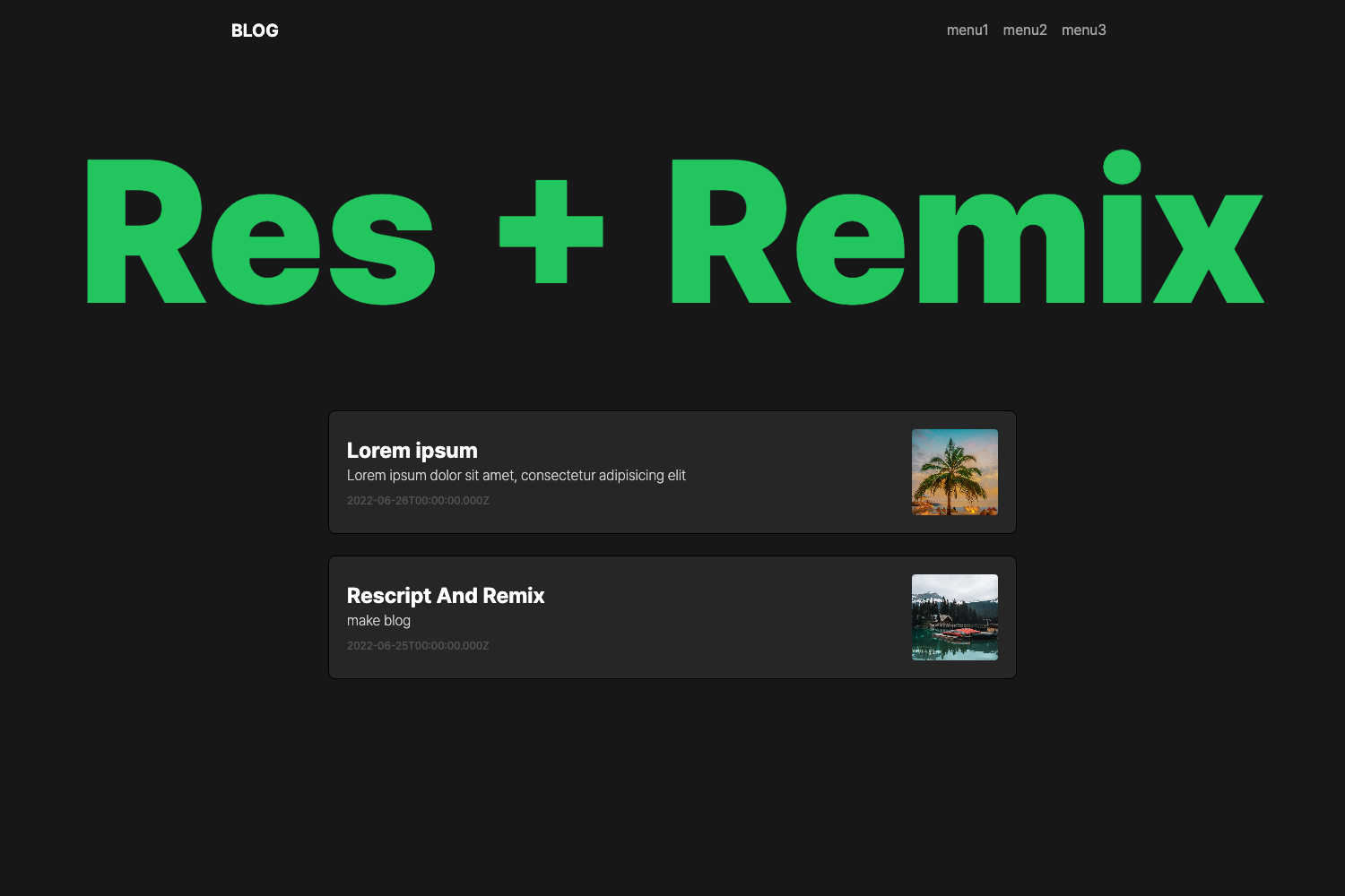 rescript-remix-blog-template preview