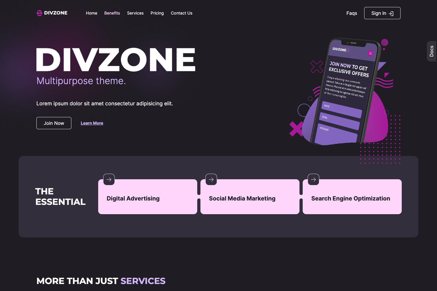 DivZone preview