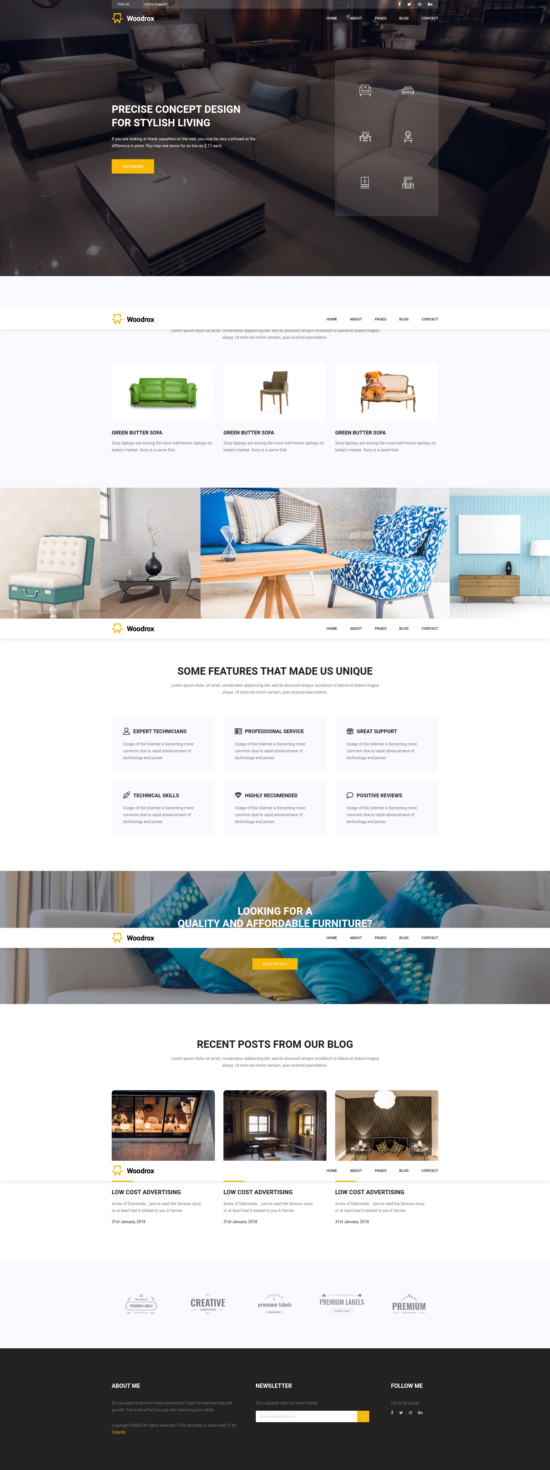 screenshot of Woodrox on template0.com
