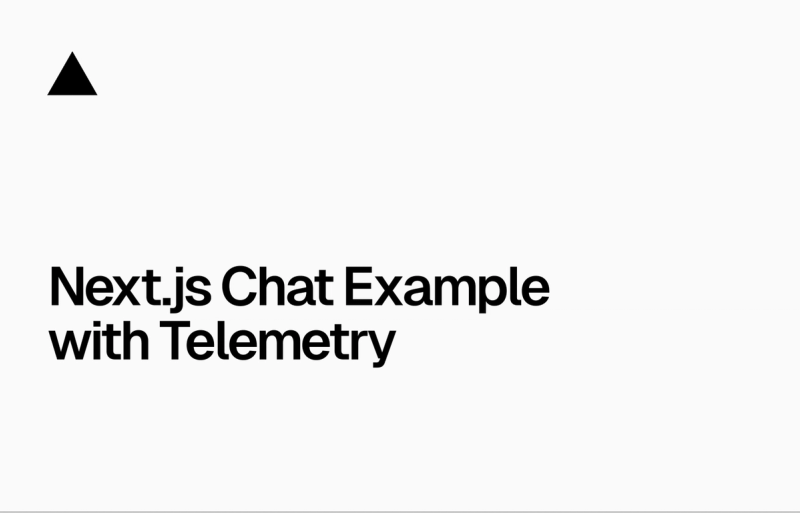 Image for Next.js Chat Example with Telemetry on template0.com
