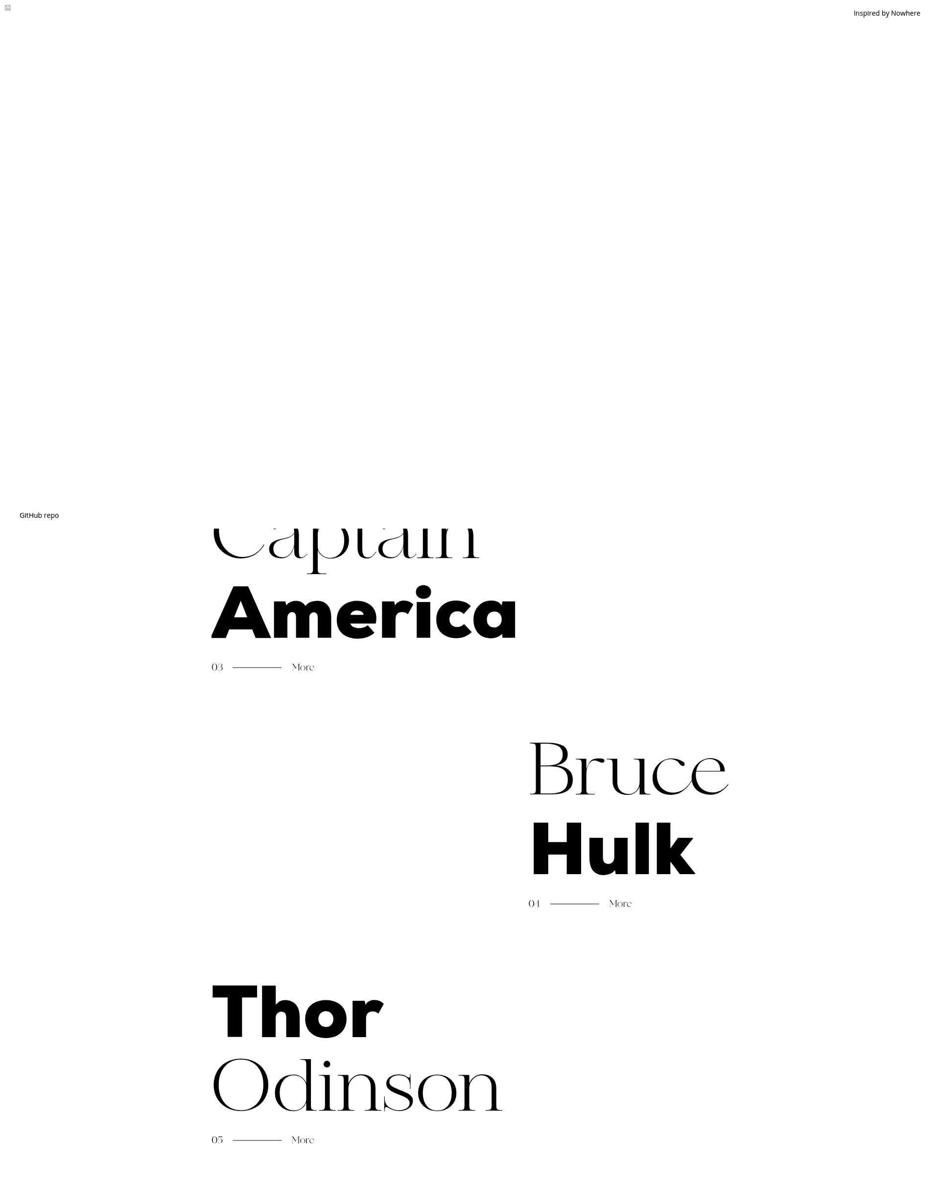 screenshot of Threejs Page Transition on template0.com