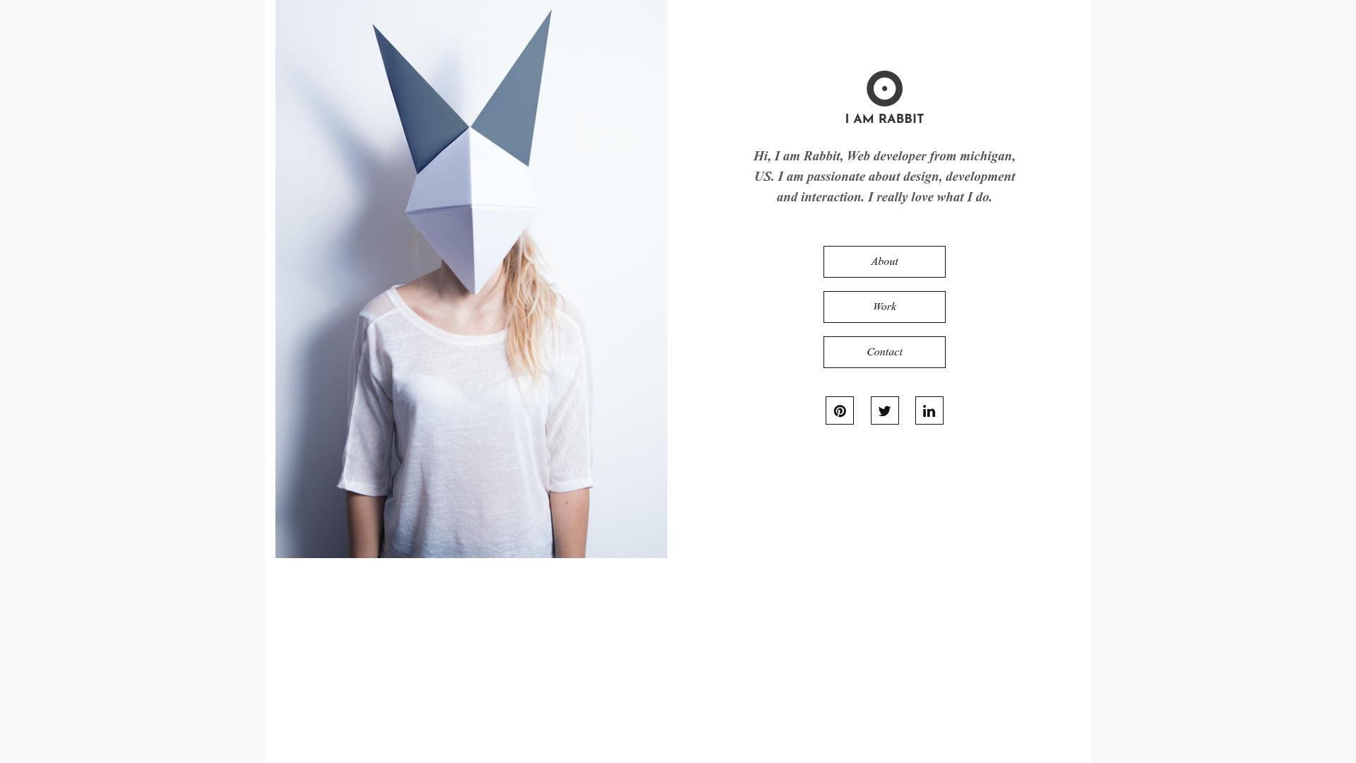screenshot of Rabbit on template0.com