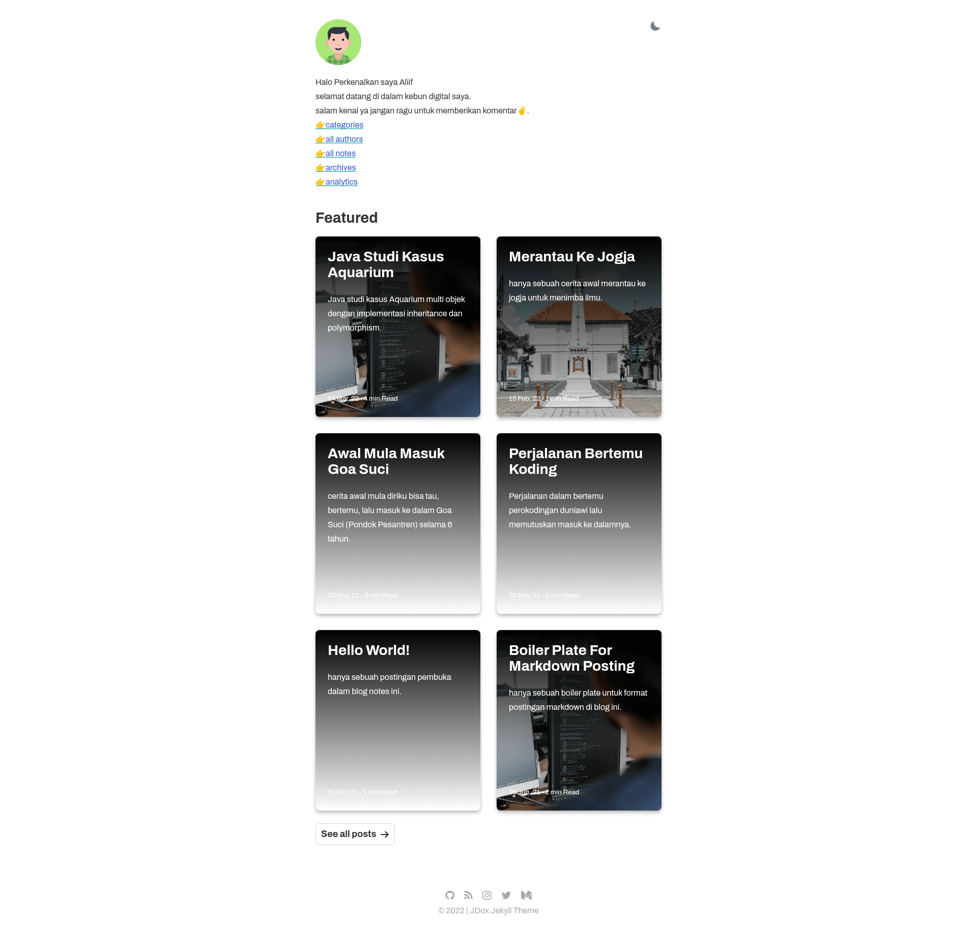screenshot of JDox on template0.com